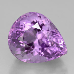 7.11 ct Violet Amethyst Gemstone, Amethyst Gem in Pear Facet Shape for Sale.