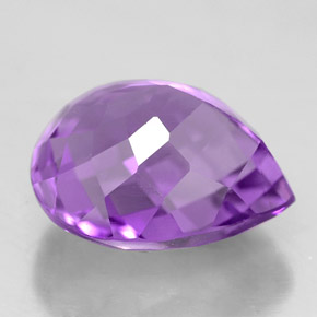 Amethyst Gemstone in 13.3 x 11.7 mm Size for Sale, Amethyst Stone in Violet Color