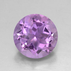 2.88 ct Violet Amethyst Gemstone, Amethyst Gem in Round Facet Shape for Sale.