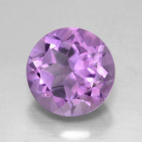 2.88 ct Violet Amethyst Stone, Natural Amethyst in Round Facet Shape for Sale