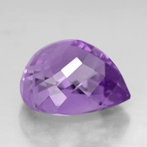 Amethyst Gemstone in 12.6 x 11.4 mm Size for Sale, Amethyst Stone in Violet Color