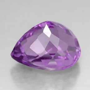 Amethyst Gemstone in 12.8 x 10.5 mm Size for Sale, Amethyst Stone in Violet Color