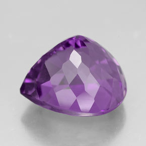 Amethyst Gemstone in 11.9 x 11.1 mm Size for Sale, Amethyst Stone in Purple Color
