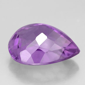 Amethyst Gemstone in 14 x 11 mm Size for Sale, Amethyst Stone in Violet Color
