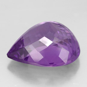 Amethyst Gemstone in 14.2 x 12 mm Size for Sale, Amethyst Stone in Violet Color