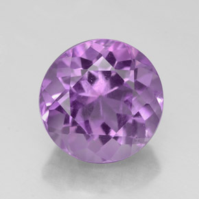 2.93 ct Violet Amethyst Gemstone, Amethyst Gem in Round Facet Shape for Sale.