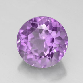2.93 ct Violet Amethyst Stone, Natural Amethyst in Round Facet Shape for Sale