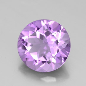2.35 ct Violet Amethyst Stone, Natural Amethyst in Round Facet Shape for Sale