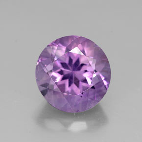 2.75 ct Violet Amethyst Gemstone, Amethyst Gem in Round Facet Shape for Sale.
