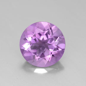 2.17 ct Violet Amethyst Gemstone, Amethyst Gem in Round Facet Shape for Sale.
