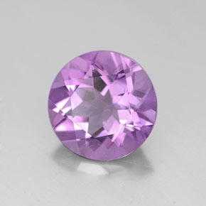 2.17 ct Violet Amethyst Stone, Natural Amethyst in Round Facet Shape for Sale