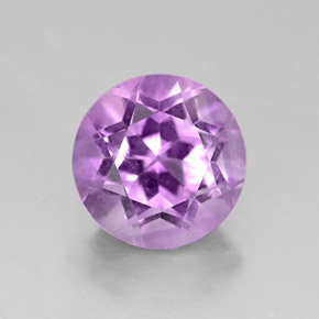 2.73 ct Violet Amethyst Gemstone, Amethyst Gem in Round Facet Shape for Sale.