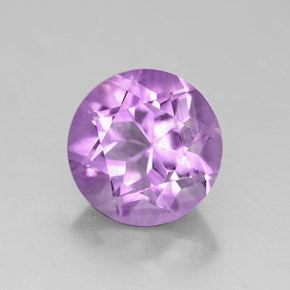 2.73 ct Violet Amethyst Stone, Natural Amethyst in Round Facet Shape for Sale