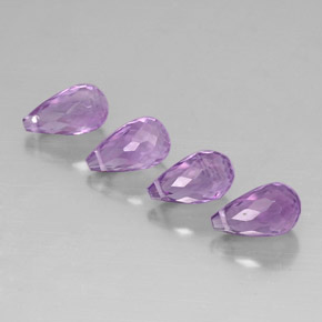 Amethyst Gemstone in 8.9 x 5 mm Size for Sale, Amethyst Stone in Violet Color