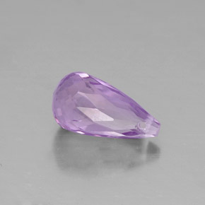 1.38 ct Violet Amethyst Stone, Natural Amethyst in Briolette with Hole Shape for Sale
