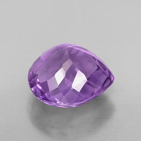 Amethyst Gemstone in 11.3 x 10.5 mm Size for Sale, Amethyst Stone in Violet Color