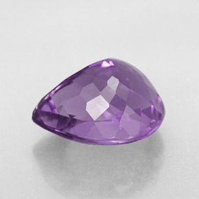 Amethyst Gemstone in 13.8 x 11.2 mm Size for Sale, Amethyst Stone in Violet Color