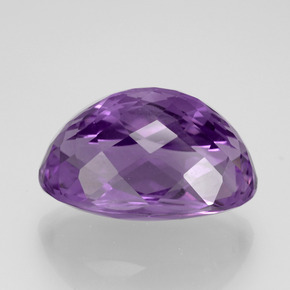 Amethyst Gemstone in 17.6 x 10.7 mm Size for Sale, Amethyst Stone in Violet Color