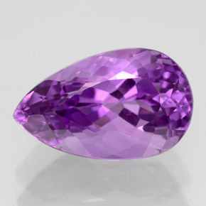 4.77 ct Violet Amethyst Gemstone, Amethyst Gem in Pear Facet Shape for Sale.