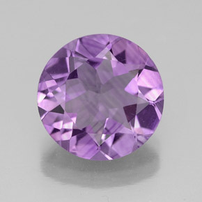 2.77 ct Violet Amethyst Gemstone, Amethyst Gem in Round Facet Shape for Sale.