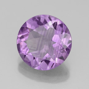 2.77 ct Violet Amethyst Stone, Natural Amethyst in Round Facet Shape for Sale