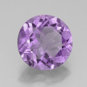 3.00 ct Violet Amethyst Stone, Natural Amethyst in Round Facet Shape for Sale