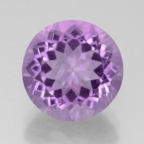 4.43 ct Violet Amethyst Gemstone, Amethyst Gem in Round Facet Shape for Sale.