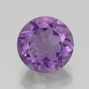 3.48 ct Violet Amethyst Gemstone, Amethyst Gem in Round Facet Shape for Sale.