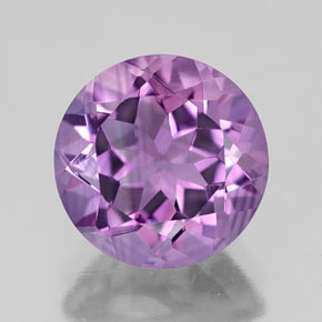 2.64 ct Violet Amethyst Gemstone, Amethyst Gem in Round Facet Shape for Sale.