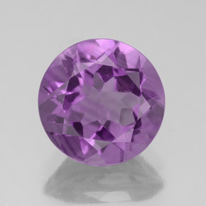 2.88 ct Violet Amethyst Gemstone, Amethyst Gem in Round Facet Shape for Sale.