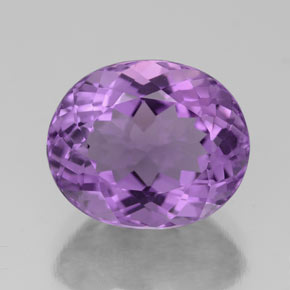 4.76 ct Violet Amethyst Gemstone, Amethyst Gem in Oval Facet Shape for Sale.