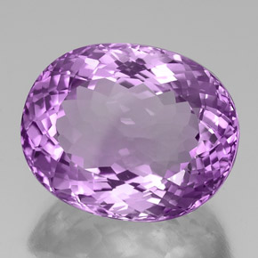 39.35 ct Violet Amethyst Stone, Natural Amethyst in Oval Portuguese-Cut Shape for Sale
