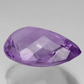 Amethyst Gemstone in 31.8 x 21.7 mm Size for Sale, Amethyst Stone in Violet Color