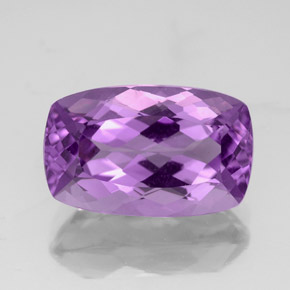 4.55 ct Violet Amethyst Gemstone, Amethyst Gem in Cushion-Cut Shape for Sale.