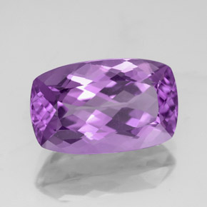 4.55 ct Violet Amethyst Stone, Natural Amethyst in Cushion-Cut Shape for Sale