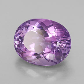 4.76 ct Violet Amethyst Stone, Natural Amethyst in Oval Facet Shape for Sale