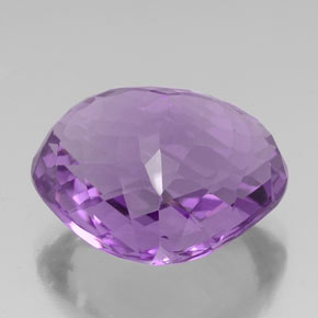 Amethyst Gemstone in 23.6 x 19.5 mm Size for Sale, Amethyst Stone in Violet Color