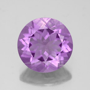 4.19 ct Violet Amethyst Gemstone, Amethyst Gem in Round Facet Shape for Sale.