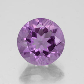 3.05 ct Violet Amethyst Gemstone, Amethyst Gem in Round Facet Shape for Sale.