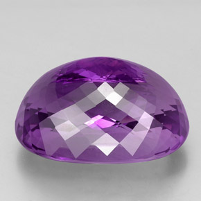 Amethyst Gemstone in 30.1 x 21 mm Size for Sale, Amethyst Stone in Purple Color