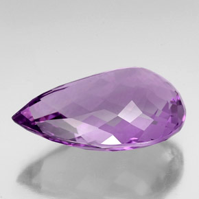Amethyst Gemstone in 36.7 x 23.8 mm Size for Sale, Amethyst Stone in Violet Color