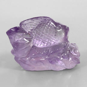 Amethyst Gemstone in 36.3 x 28 mm Size for Sale, Amethyst Stone in Violet Color