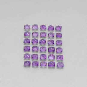 Amethyst Gemstone in 3 x 3 mm Size for Sale, Amethyst Stone in Violet Color