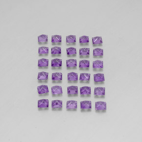 Amethyst Gemstone in 3 x 3 mm Size for Sale, Amethyst Stone in Violet Color