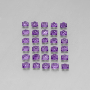 Amethyst Gemstone in 3.1 x 3.1 mm Size for Sale, Amethyst Stone in Violet Color