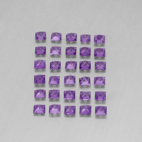 Amethyst Gemstone in 2.9 x 2.9 mm Size for Sale, Amethyst Stone in Violet Color