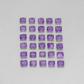 Amethyst Gemstone in 3 x 3 mm Size for Sale, Amethyst Stone in Violet Color