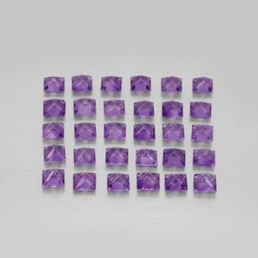 Amethyst Gemstone in 3.2 x 3.2 mm Size for Sale, Amethyst Stone in Violet Color