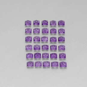 Amethyst Gemstone in 3 x 3 mm Size for Sale, Amethyst Stone in Violet Color