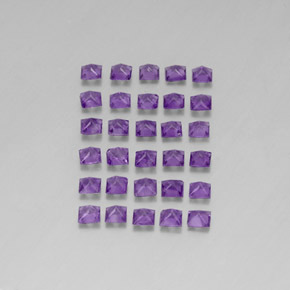 Amethyst Gemstones in 3.1 x 3.1 mm Size for Sale, Amethyst Stones in Violet Color